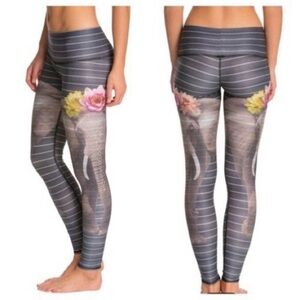 Teeki Gray Love The Elephant Leggings All Sizes